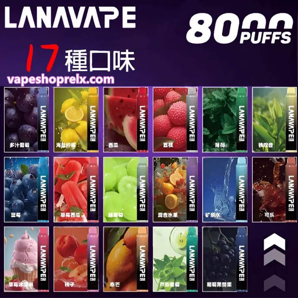 LANA拉娜ZOLT 8000口拋棄式電子煙